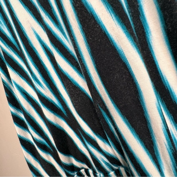 Calvin Klein Blue Striped Maxi Dress Size 4 - Picture 5 of 10